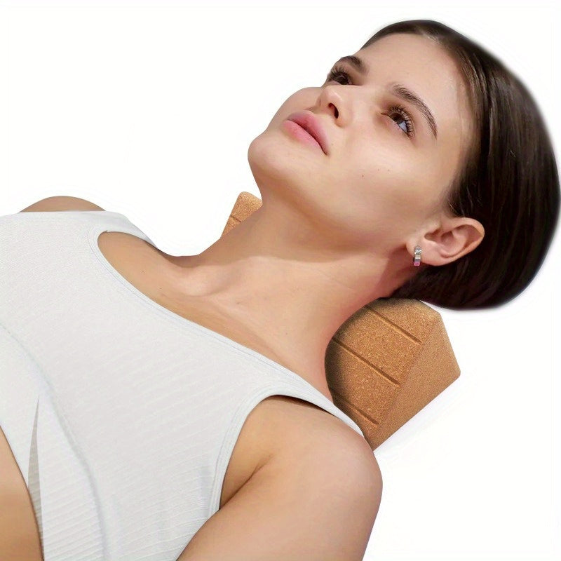 Triângulos de Yoga Profissionais em Cortiça - Design Ergonômico de Alta Densidade para Relaxamento do Core & Abdominal, Equipamento de Treino de Dança e Fitness, Cores Misturadas