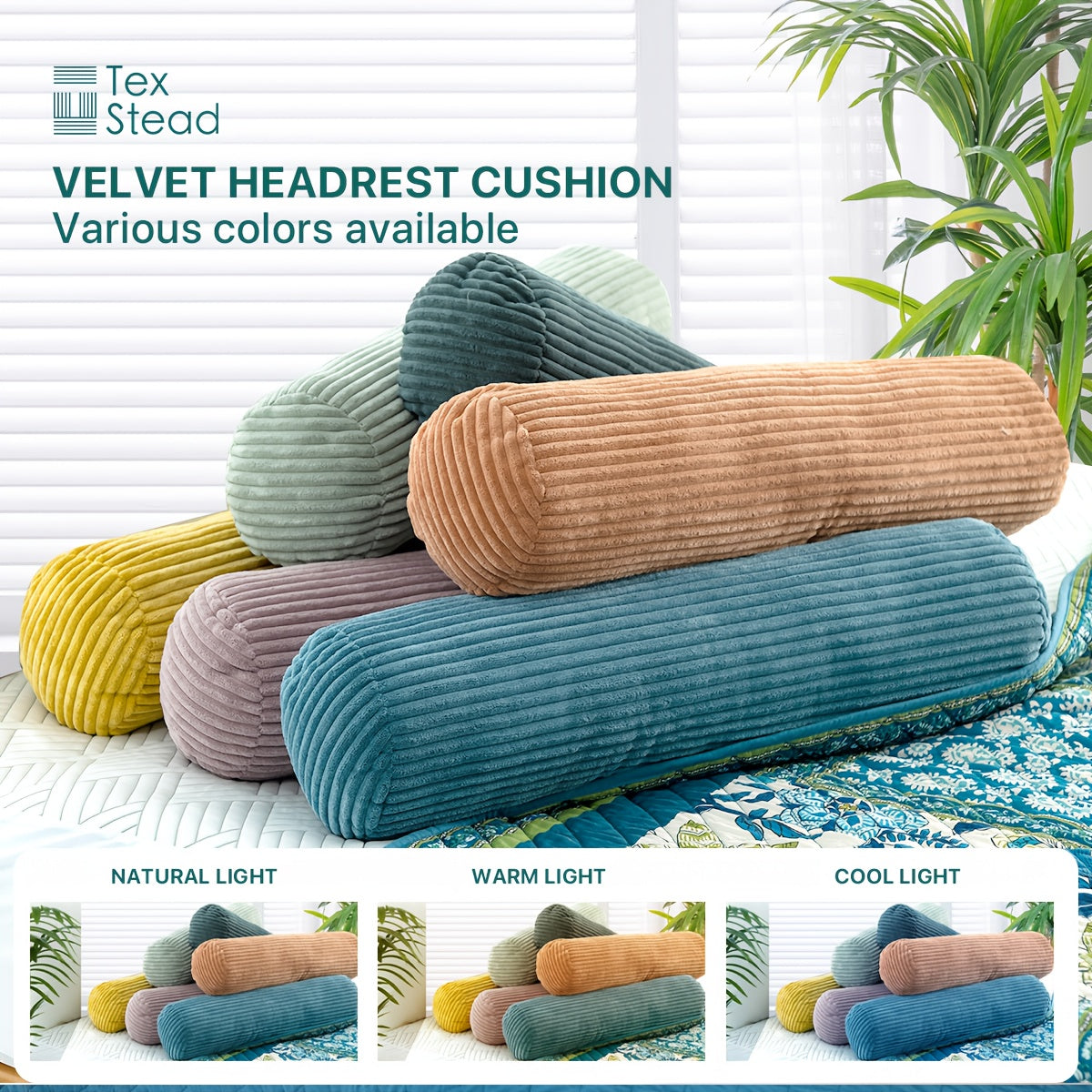Almofada Roll, Almofada Bolster de Fleece Coral Versátil, Travesseiro Corporal para Suporte ao Dormir, Pernas e Costas, Ideal para Conforto da Coluna e Pescoço, Lavável à Máquina para Decoração de Cama e Sofá, 6 Cores Vibrantes e 3 Tamanhos Disponíveis
