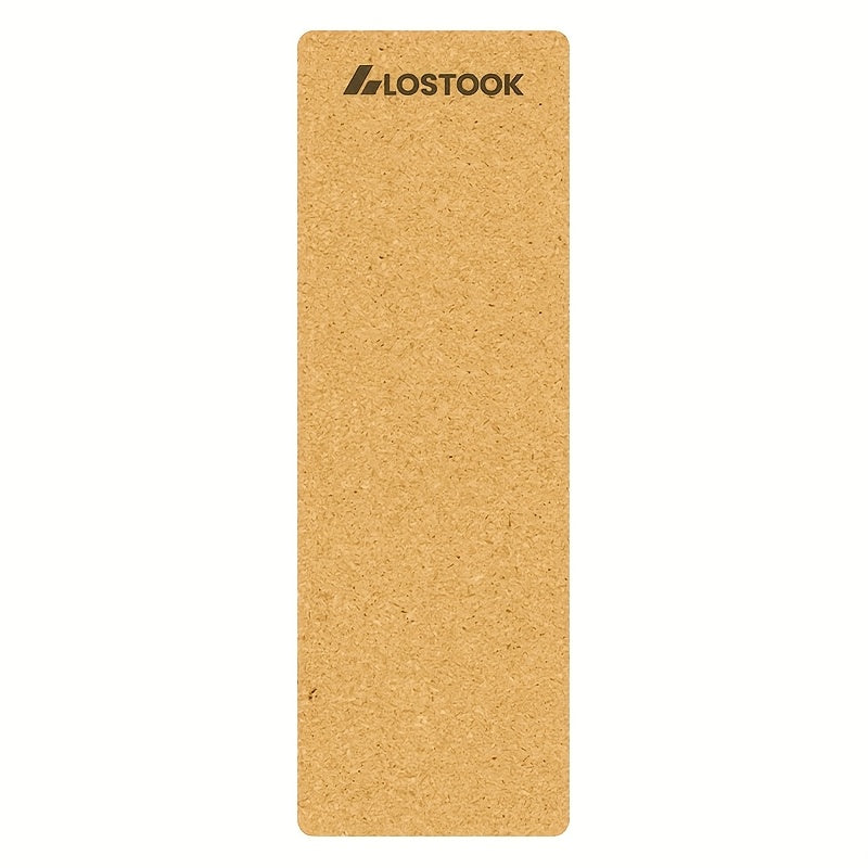 Tapete de Yoga em Cortiça Natural - Tapete de Fitness TPE Antiderrapante com Design Floral, Castanho Escuro, Perfeito para Yoga, Pilates e Exercícios no Chão, Tapete de Yoga Extra Grosso, Acessório de Pilates, Equipamento de Exercício Elegante, Superfície de Treino Durável