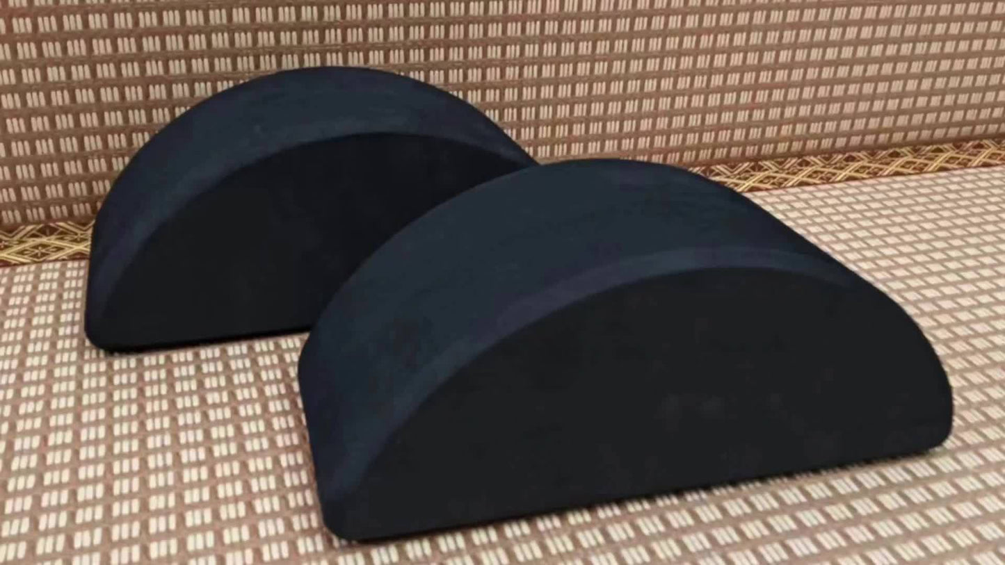 Cunha de Agachamento Versátil & Bloco de Yoga - Dupla Face para Treino de Força, Exercícios de Equilíbrio, Levantamento de Peso & Alongamento de Panturrilhas - Borracha Durável, Perfeito para Todos os Níveis de Fitness