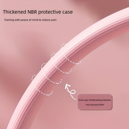 Anel de Pilates Rosa Versátil para Fitness de Corpo Inteiro - Fortaleça, Alongue & Tonifique com Alças de Conforto - Presente Ideal para o Dia das Mães, Dia da Mulher, Dia dos Namorados - Material PP Durável