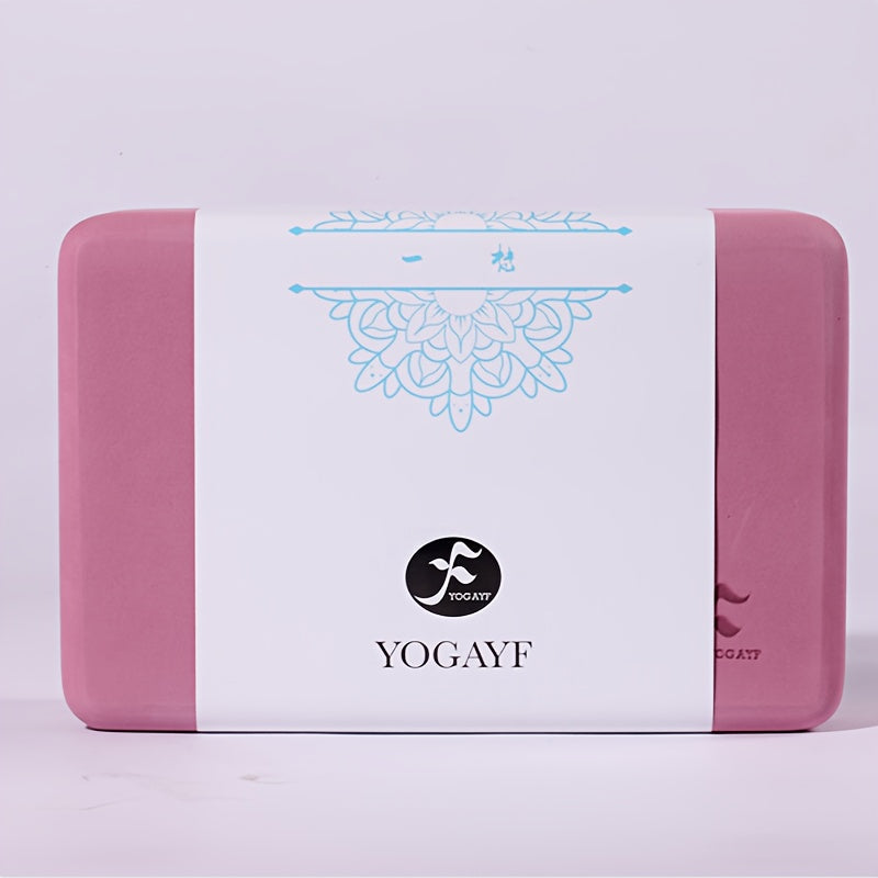 Pedra de Yoga Premium com Design Color Block, Alta Densidade, 23cm x 15cm x 10cm