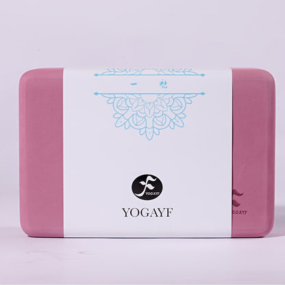 Pedra de Yoga Premium com Design Color Block, Alta Densidade, 23cm x 15cm x 10cm
