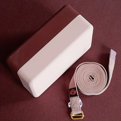 Pedra de Yoga Premium com Design Color Block, Alta Densidade, 23cm x 15cm x 10cm