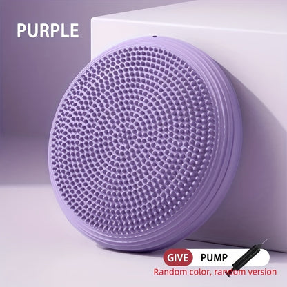 Conjunto de Almofada para Equilíbrio em Yoga com Treinador Inflável, Bola PVC, 2 Peças Material Espessado e Duradouro Ideal para Ioga, Pilates e Exercícios de Estabilidade - Presente Natal/Ano Novo