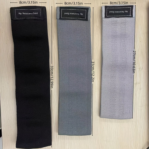 3 faixas de resistência fitness, anéis para elevação do quadril, bandas elásticas circulares para alongamento de yoga. São adequadas para agachamentos e modelar as nádegas