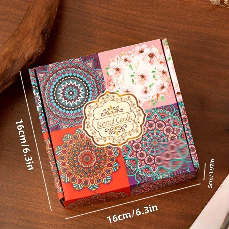 Kit de 4 Velas Aromáticas com 4 Fragrâncias: Gardênia, Fresia, Campainha, Lavanda. Potes Sortidos. Ideal para Yoga, Meditação, Natal, Feriados e Festas. Melhora o Ambiente. Presente Festivo Perfeito. Uso em Todas as Estações