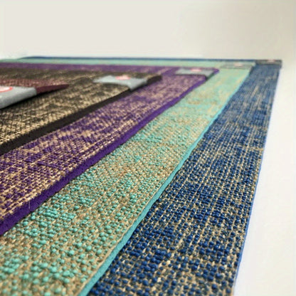 Tapete de Yoga Extra Grande de Juta Natural Reforçado 72x24 Polegadas - Extra Grosso 0.2" (5mm) Antiderrapante, Tapete de Chão Não Tóxico para Ginásio em Casa, Pilates, Yoga, Dança - Tapete de Treino Vegan com Superfície Antiderrapante, Durável e Fácil de Limpar