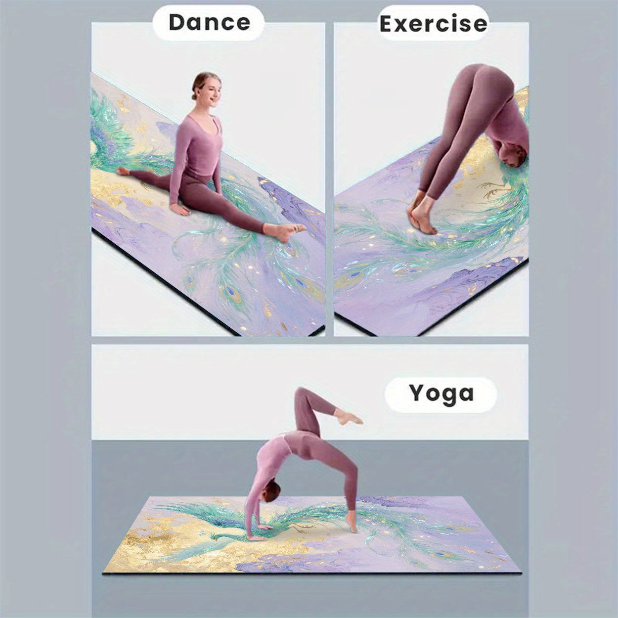 Phoenix em Voo Estilo de Arte Chinesa Tapete de Yoga - Design Vibrante de Pássaro, Terra de Diatomáceas Durável para Uso Interior/Exterior, Casa de Ginástica e Meditação, Tapete de Exercício Antiderrapante para Yoga, Pilates, Treinos de Núcleo, Tapete de Yoga Extra Grosso, Tapete Interior/Exterior, Design de Tapete Artístico, Forro Antiderrapante, Tapete de Yoga, Tapete de Fitness, Tapete de Exercício, Pilates, Impressão de Tapete Astrologico, Acessório de Fitness, Ideia de Presente para Yogi