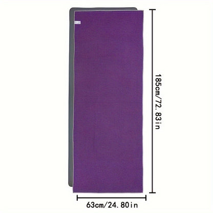 Toalhas de ioga de silicone antiderrapante tecidas premium - Laváveis à máquina, mistura de poliéster e nylon, conjunto de toalhas de academia de secagem rápida