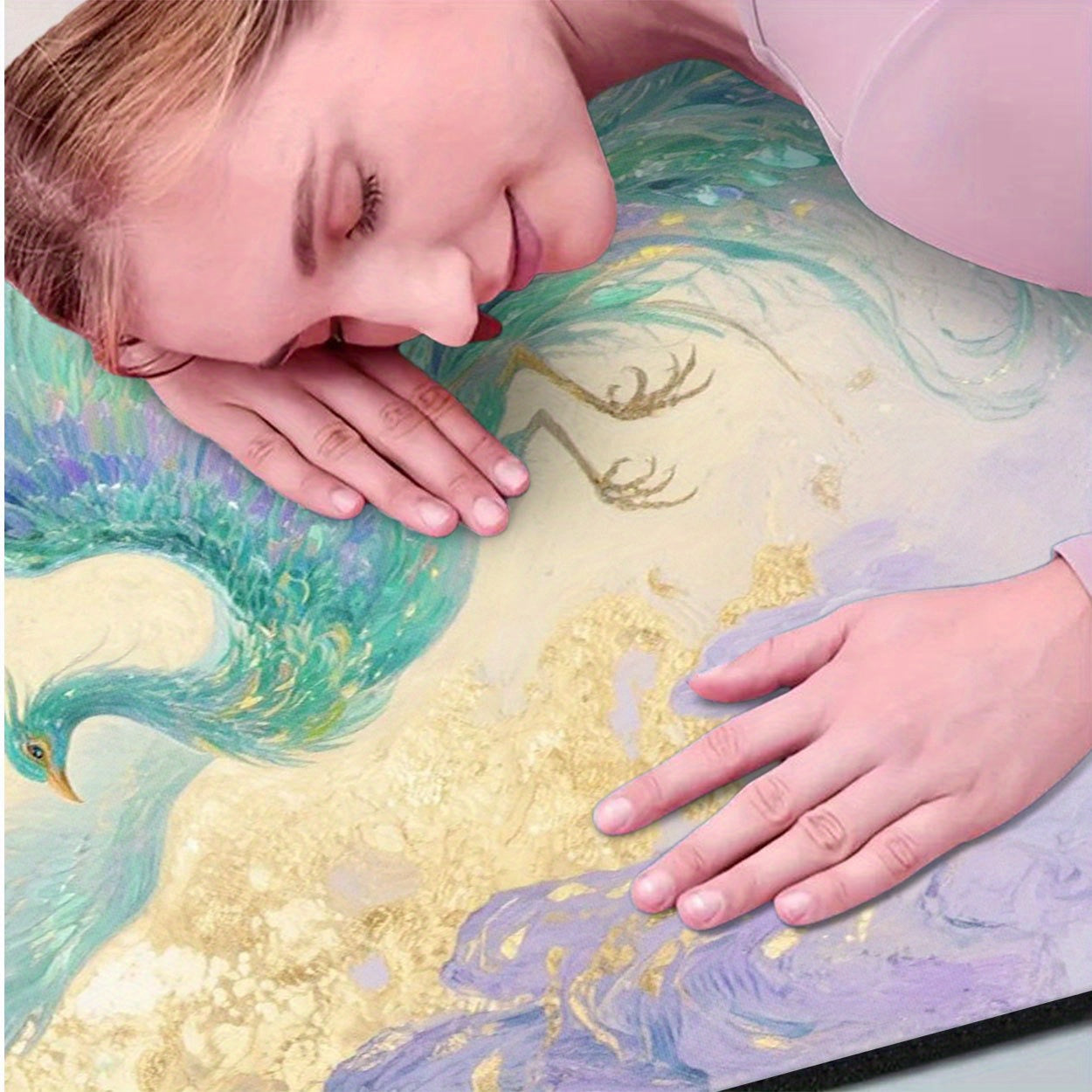 Phoenix em Voo Estilo de Arte Chinesa Tapete de Yoga - Design Vibrante de Pássaro, Terra de Diatomáceas Durável para Uso Interior/Exterior, Casa de Ginástica e Meditação, Tapete de Exercício Antiderrapante para Yoga, Pilates, Treinos de Núcleo, Tapete de Yoga Extra Grosso, Tapete Interior/Exterior, Design de Tapete Artístico, Forro Antiderrapante, Tapete de Yoga, Tapete de Fitness, Tapete de Exercício, Pilates, Impressão de Tapete Astrologico, Acessório de Fitness, Ideia de Presente para Yogi