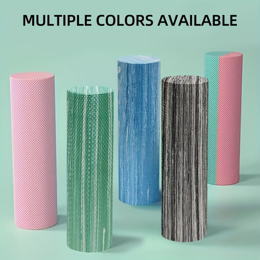 Rolo de Yoga em Espuma EVA, 29.97/44.96 cm, Várias Cores, Relaxamento Muscular Profundo, Pressão na Coluna e Costas, Melhora a Flexibilidade e Estabilidade, Adequado para Yoga, Pilates, Fitness, etc., Confortável e Durável, Leve e Portátil