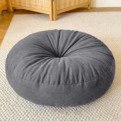 Almofada Redonda Grossa - Macia e Confortável, Preenchimento Completo para Meditação e Yoga, Decoração Zen Boho em Laranja Vibrante, 100% Poliéster, Lavagem Manual, Ideal para Leitura e Presentes de Férias, Aconchegante, Tecido Durável, Almofada Decorativa, Perfeita para Assentos