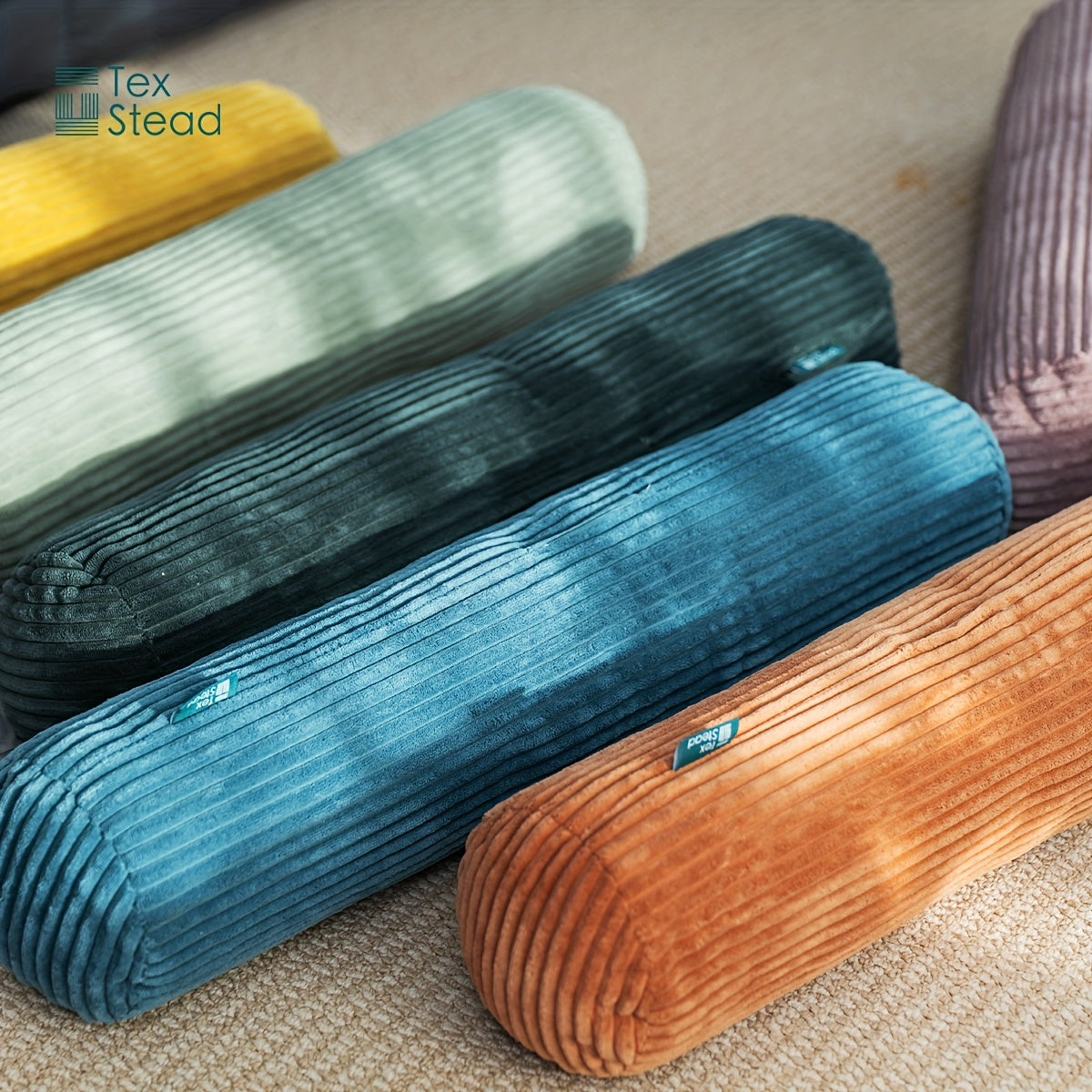 Almofada Roll, Almofada Bolster de Fleece Coral Versátil, Travesseiro Corporal para Suporte ao Dormir, Pernas e Costas, Ideal para Conforto da Coluna e Pescoço, Lavável à Máquina para Decoração de Cama e Sofá, 6 Cores Vibrantes e 3 Tamanhos Disponíveis