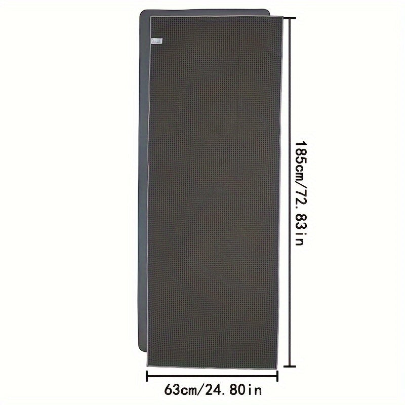 Toalhas de ioga de silicone antiderrapante tecidas premium - Laváveis à máquina, mistura de poliéster e nylon, conjunto de toalhas de academia de secagem rápida