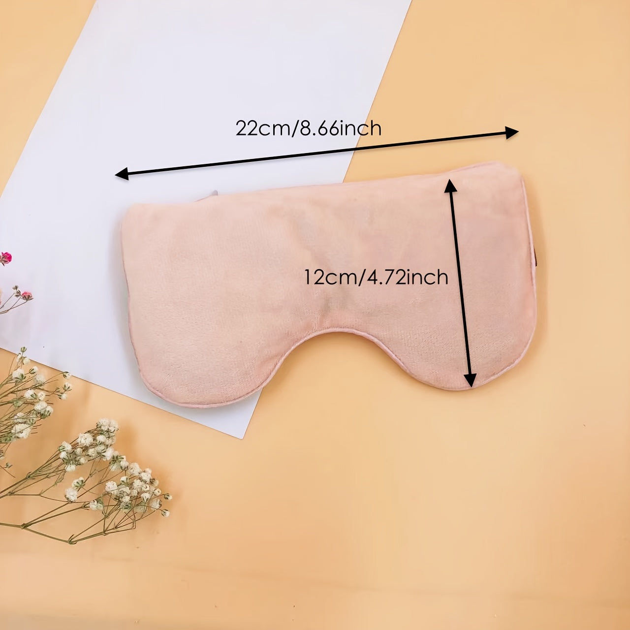 Máscara De Dormir De Lavanda, Com Sementes De Linhaça E Lavanda, Máscara De Olhos Reutilizável Para Um Sono Melhor