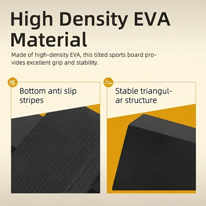 1 Par de Cunhas de Espuma EVA | Exercícios de Pilates, Esticadores de Panturrilhas, Tijolos de Yoga para Treino de Equilíbrio, Cor Sólida, Suporta o Movimento do Pé para Equilíbrio, Força, Alongamento, Pilates, Fitness, Agachamentos, Flexões, Plank