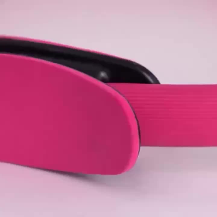 Anel de Pilates Rosa Versátil para Fitness de Corpo Inteiro - Fortaleça, Alongue & Tonifique com Alças de Conforto - Presente Ideal para o Dia das Mães, Dia da Mulher, Dia dos Namorados - Material PP Durável
