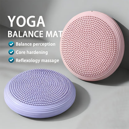 Conjunto de Almofada para Equilíbrio em Yoga com Treinador Inflável, Bola PVC, 2 Peças Material Espessado e Duradouro Ideal para Ioga, Pilates e Exercícios de Estabilidade - Presente Natal/Ano Novo