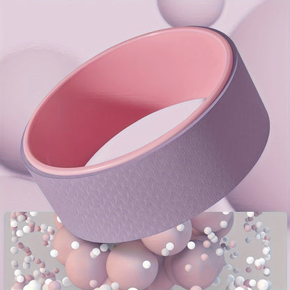 Roda de Yoga - Esticador e Rolo para Costas, Rolo de Yoga para Relaxamento Muscular, Alívio, Estouro e Alinhamento até 80kg