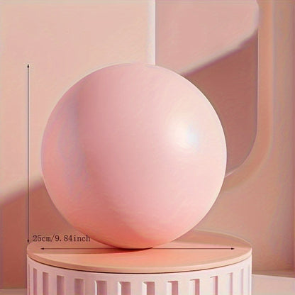 2 Bolas De Ioga Mini Grossas Premium - 24,99 Cm Duráveis Em PVC Para Exercícios De Trabalho De Núcleo, Treinamento Sensorial E Academia Em Casa, Rosa E Verde Macios, Acessórios De Ioga, Design Elegante, Textura Suave