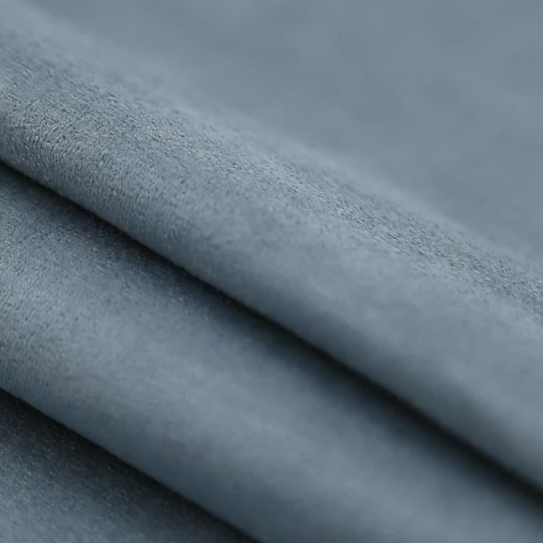 Toalha de Yoga Antiderrapante - Azul Turquesa & Roxo Lavanda, Tecido Absorvente e Secagem Rápida, Base Não Escorregadia para Ginásio, Pilates, Treinos - Compatível com Esteiras (/Cinza)