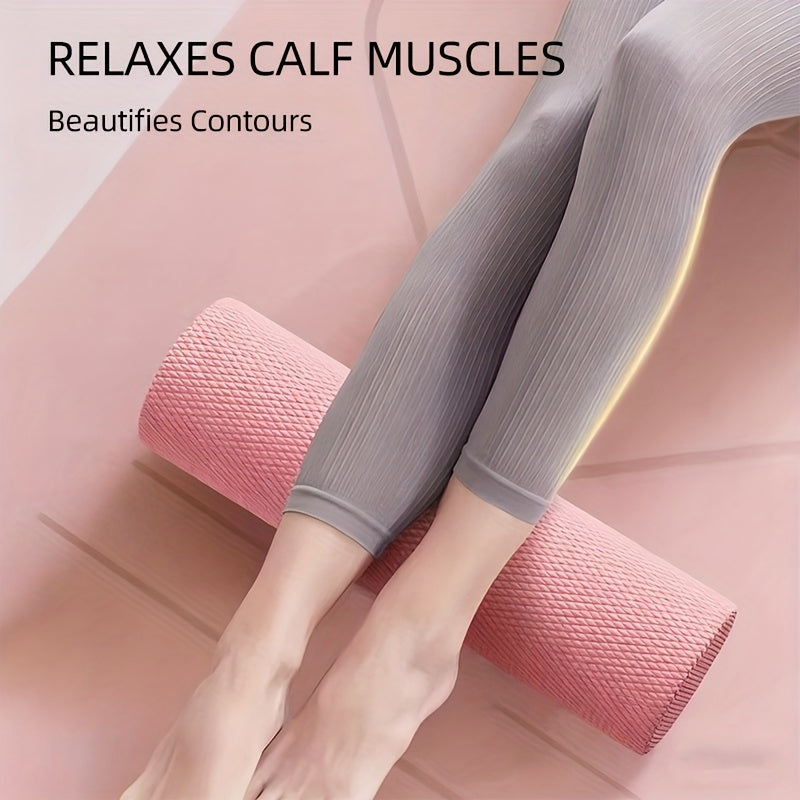 Rolo de Yoga em Espuma EVA, 29.97/44.96 cm, Várias Cores, Relaxamento Muscular Profundo, Pressão na Coluna e Costas, Melhora a Flexibilidade e Estabilidade, Adequado para Yoga, Pilates, Fitness, etc., Confortável e Durável, Leve e Portátil