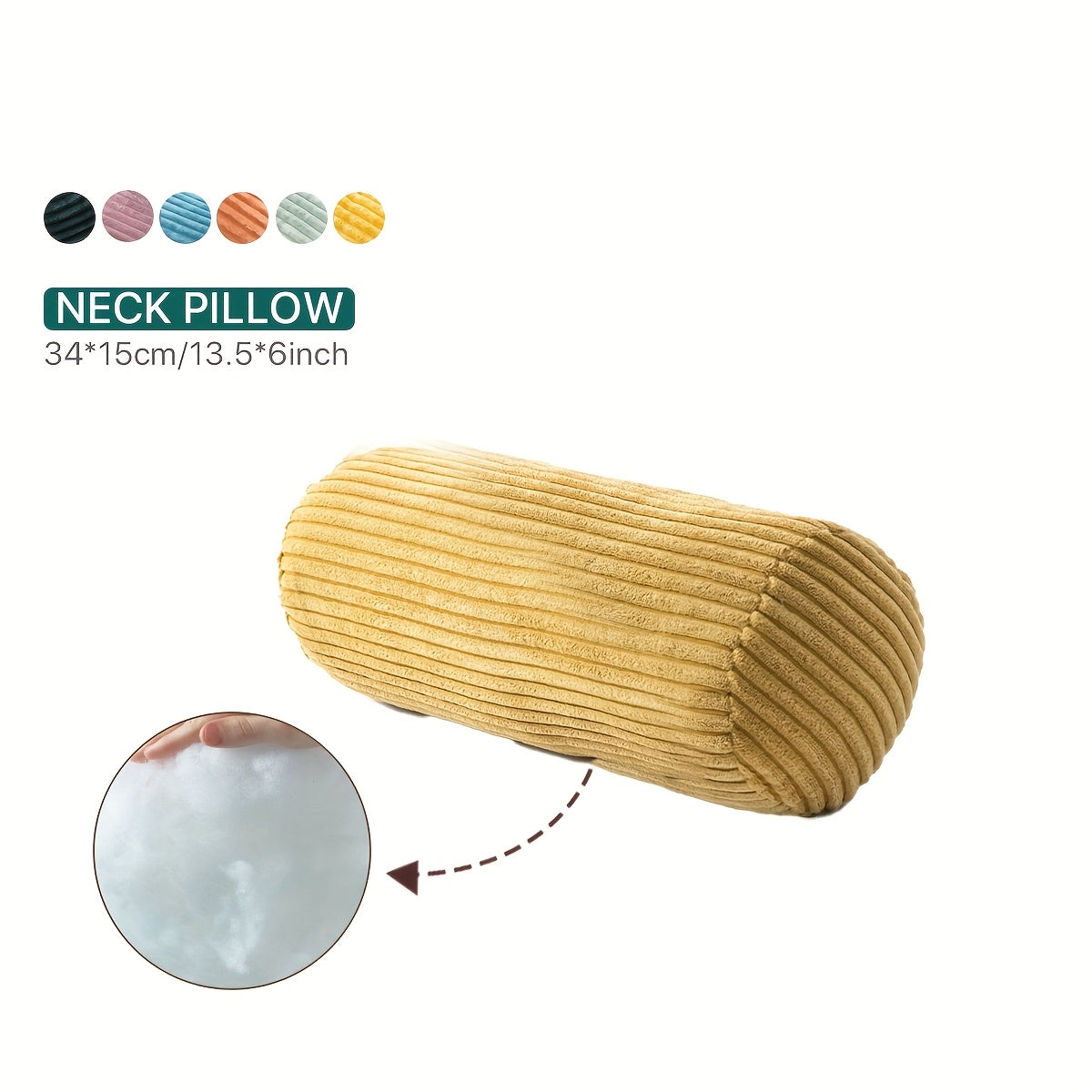 Almofada Roll, Almofada Bolster de Fleece Coral Versátil, Travesseiro Corporal para Suporte ao Dormir, Pernas e Costas, Ideal para Conforto da Coluna e Pescoço, Lavável à Máquina para Decoração de Cama e Sofá, 6 Cores Vibrantes e 3 Tamanhos Disponíveis