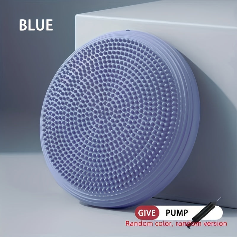 Conjunto de Almofada para Equilíbrio em Yoga com Treinador Inflável, Bola PVC, 2 Peças Material Espessado e Duradouro Ideal para Ioga, Pilates e Exercícios de Estabilidade - Presente Natal/Ano Novo