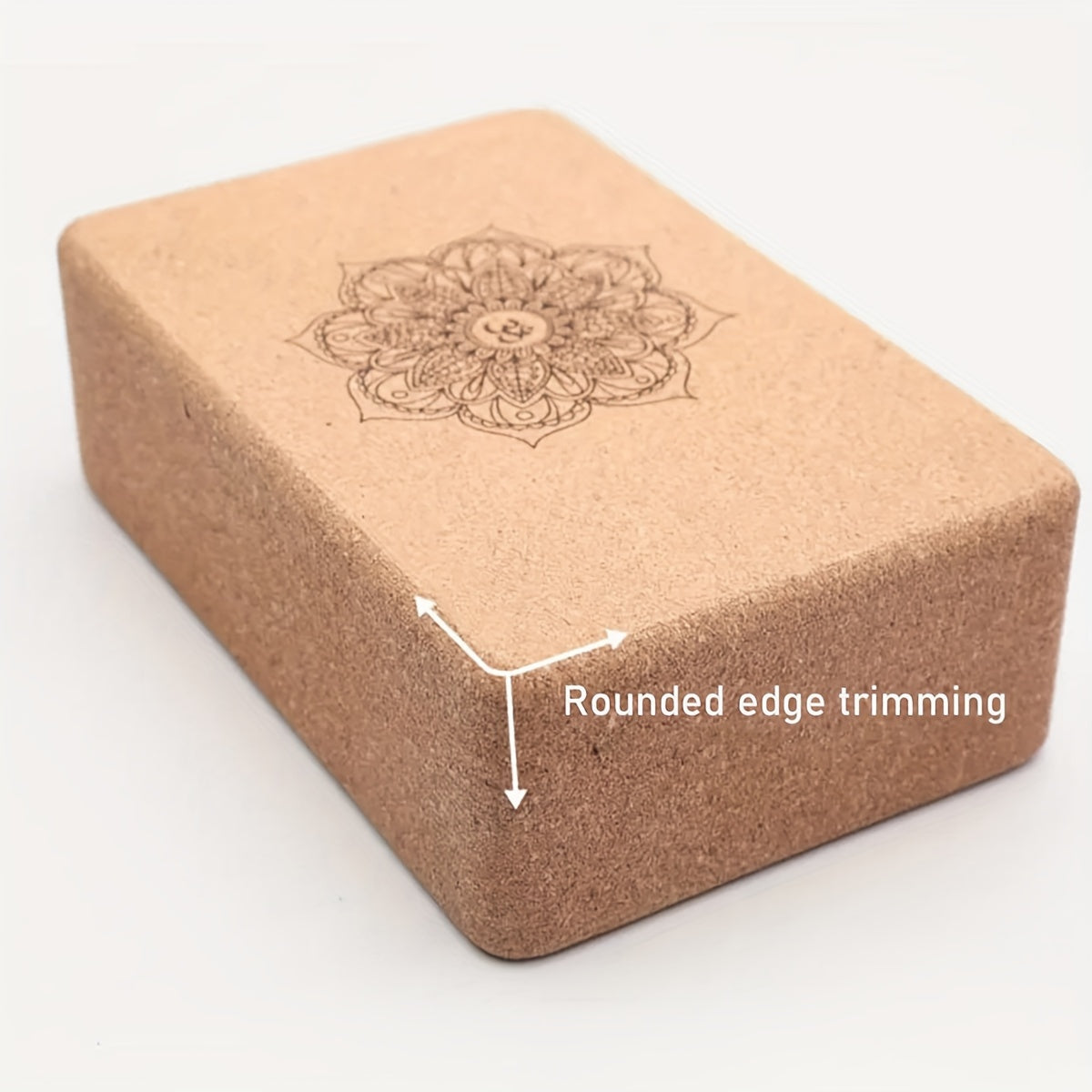 Bloco de Yoga de Cortiça e Madeira, Bloco de Yoga de Alta Densidade, Adequado para Treinamento de Dança, Pressão de Pernas, Fitness Indoor