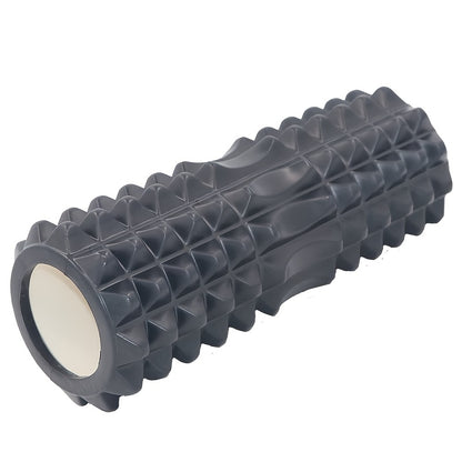 1 rolo de espuma EVA para massagem em Yoga e Pilates, firmeza média, operação manual, ferramenta de exercício para as costas, melhoria da mobilidade, acessório de treinamento de ginástica - Preto, Azul, Roxo