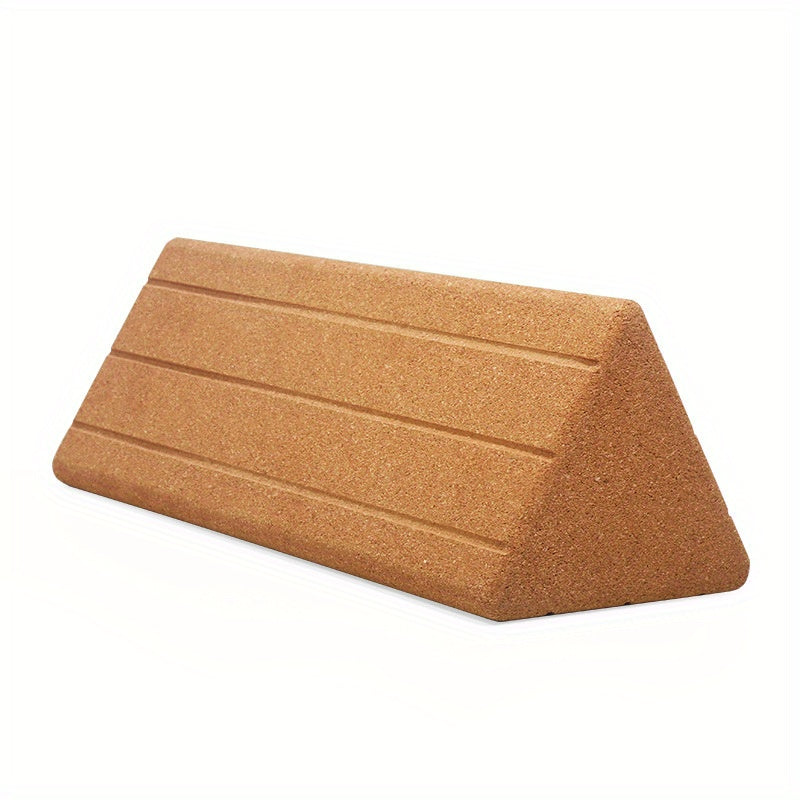 Triângulos de Yoga Profissionais em Cortiça - Design Ergonômico de Alta Densidade para Relaxamento do Core & Abdominal, Equipamento de Treino de Dança e Fitness, Cores Misturadas