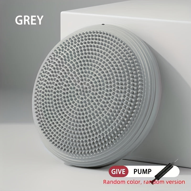 Conjunto de Almofada para Equilíbrio em Yoga com Treinador Inflável, Bola PVC, 2 Peças Material Espessado e Duradouro Ideal para Ioga, Pilates e Exercícios de Estabilidade - Presente Natal/Ano Novo