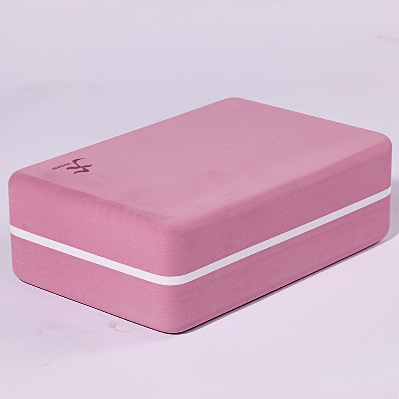 Pedra de Yoga Premium com Design Color Block, Alta Densidade, 23cm x 15cm x 10cm