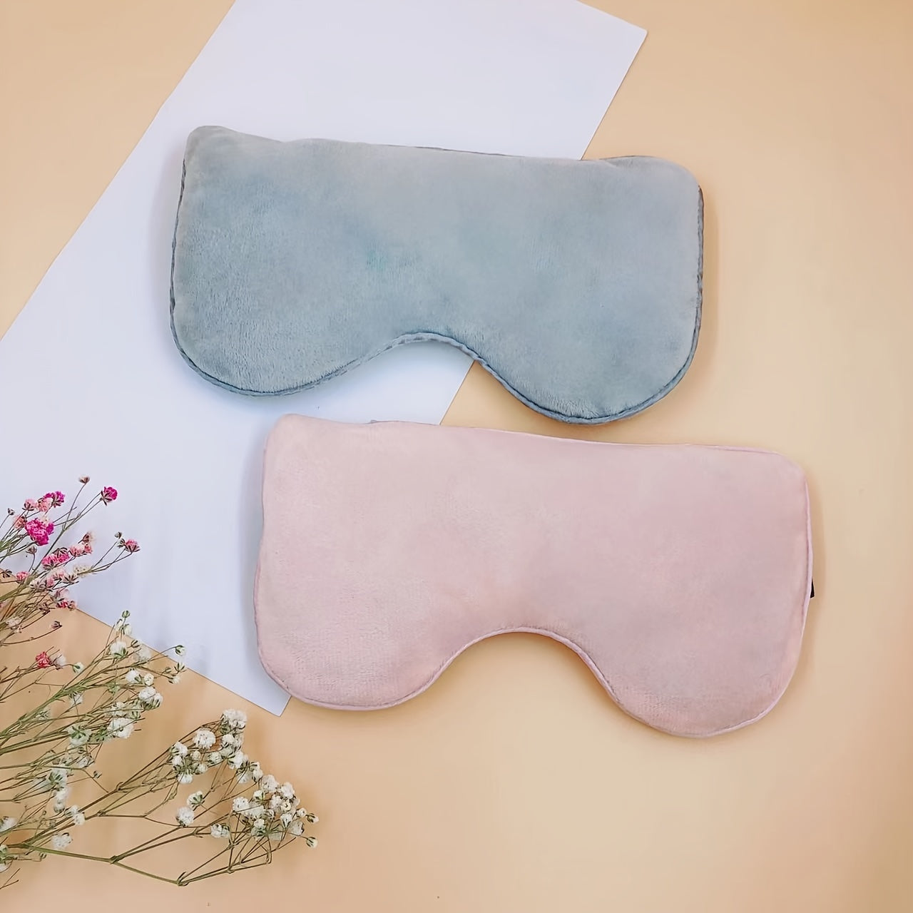 Máscara De Dormir De Lavanda, Com Sementes De Linhaça E Lavanda, Máscara De Olhos Reutilizável Para Um Sono Melhor