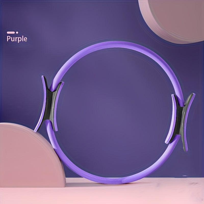 Anel de Pilates Rosa Versátil para Fitness de Corpo Inteiro - Fortaleça, Alongue & Tonifique com Alças de Conforto - Presente Ideal para o Dia das Mães, Dia da Mulher, Dia dos Namorados - Material PP Durável