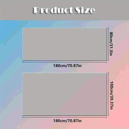 Tapete de Yoga Antiderrapante com Padrão de Folhas Verdes - Tapete Natural para Fitness, Pilates, Dança e Atividades ao Ar Livre, Superfície Espessa e Antideslizante