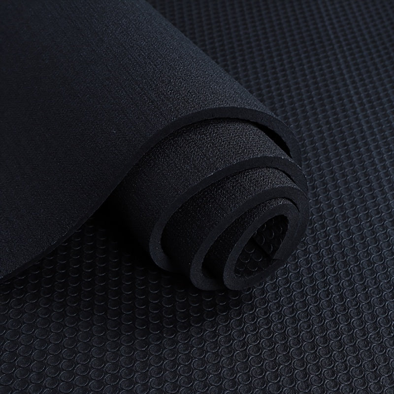 Tapete de Yoga PVC Alta Densidade Antiderrapante com Almofada Absorvente de Impacto para Pulo, Uso Doméstico, Fitness Silencioso, Preto - Estampa Sapo