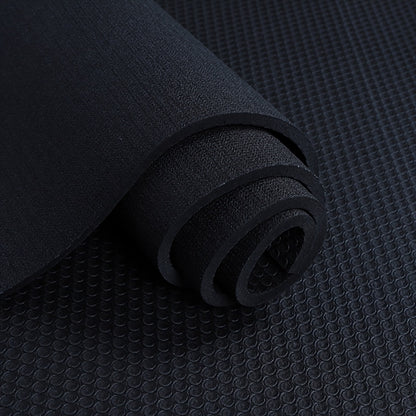 Tapete de Yoga PVC Alta Densidade Antiderrapante com Almofada Absorvente de Impacto para Pulo, Uso Doméstico, Fitness Silencioso, Preto - Estampa Sapo