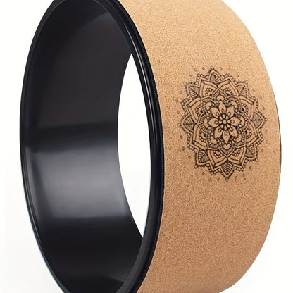 Rodinha de Yoga de Cortiça Macia para Flexões, Nova Roda de Massagem de Yoga para Iniciantes, Roda de Pranayama, Roda Dharma, Roda de Yoga, Equipamento de Yoga, Roda de Yoga para Flexões