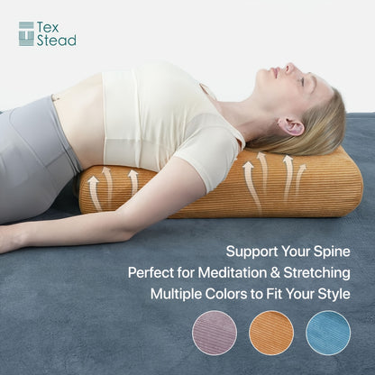 1peça TEXSTEAD Almofada de Yoga Bolster para Posições Restauradoras, Meditação, Alongamento e Suporte para as Costas - Almofada Retangular com Alça de Transporte, Capa Removível, Leve e Firme, Ideal para Uso em Casa ou Estúdio, Disponível em Várias Cores, Acessórios de Yoga, Ferramenta de Yoga Versátil, Design Ergonômico, Tapete de Yoga Durável