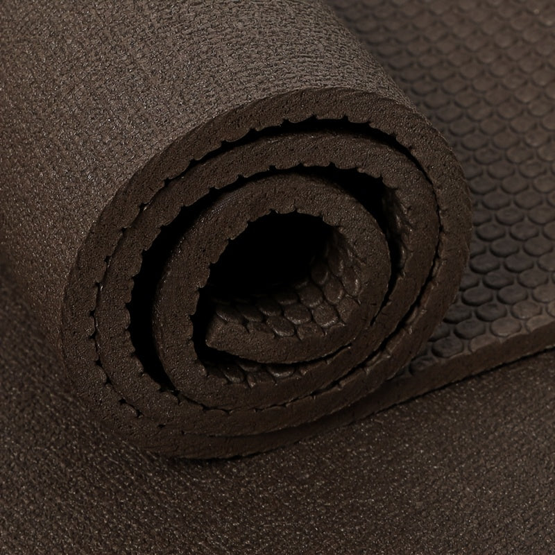 Tapete de Yoga PVC Alta Densidade Antiderrapante com Almofada Absorvente de Impacto para Pulo, Uso Doméstico, Fitness Silencioso, Preto - Estampa Sapo