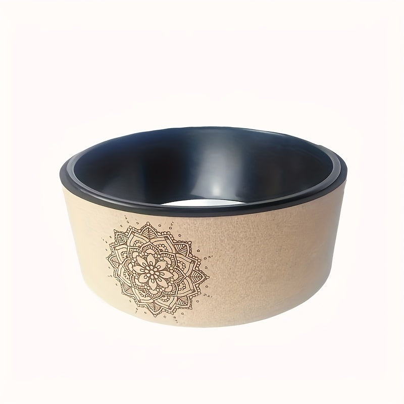 Rodinha de Yoga de Cortiça Macia para Flexões, Nova Roda de Massagem de Yoga para Iniciantes, Roda de Pranayama, Roda Dharma, Roda de Yoga, Equipamento de Yoga, Roda de Yoga para Flexões