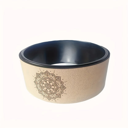 Rodinha de Yoga de Cortiça Macia para Flexões, Nova Roda de Massagem de Yoga para Iniciantes, Roda de Pranayama, Roda Dharma, Roda de Yoga, Equipamento de Yoga, Roda de Yoga para Flexões