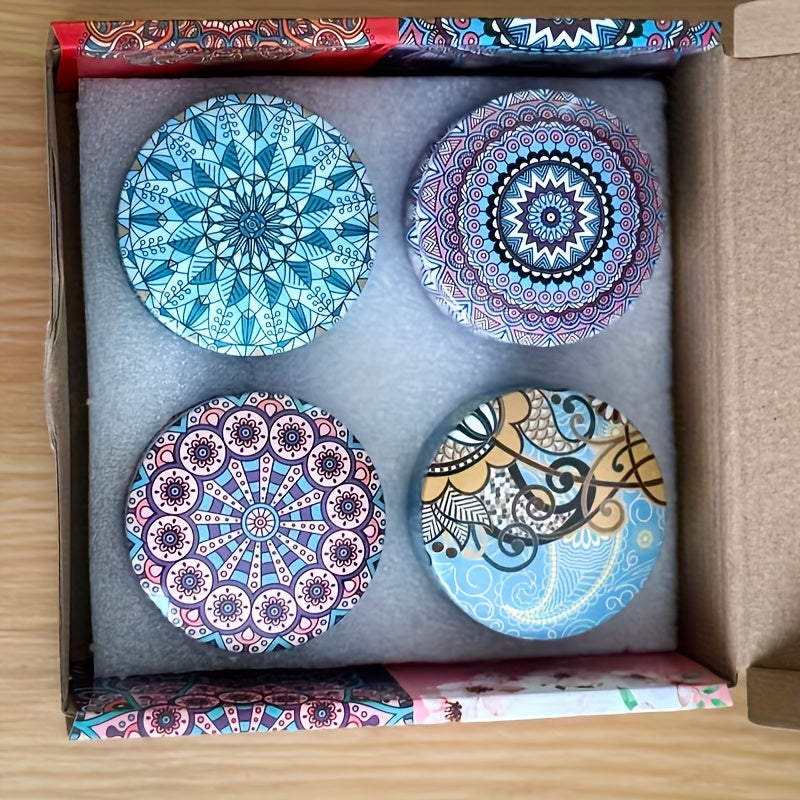 Kit de 4 Velas Aromáticas com 4 Fragrâncias: Gardênia, Fresia, Campainha, Lavanda. Potes Sortidos. Ideal para Yoga, Meditação, Natal, Feriados e Festas. Melhora o Ambiente. Presente Festivo Perfeito. Uso em Todas as Estações